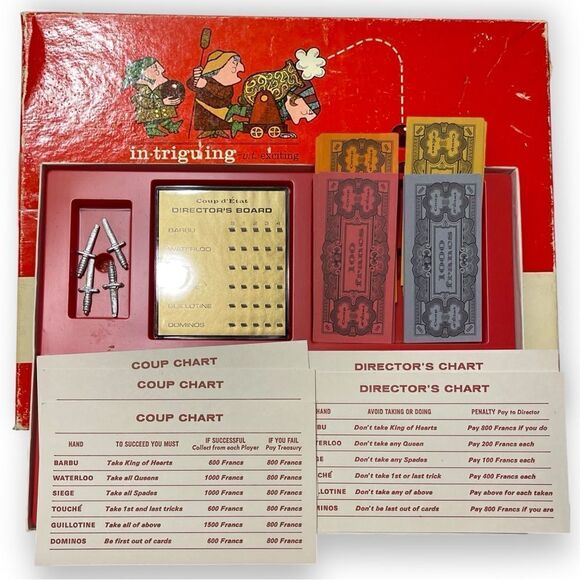 Vintage Coup d’ Etat Game of Cards Parker Brothers Parker Brothers INCOMPLETE - Picture 2 of 16